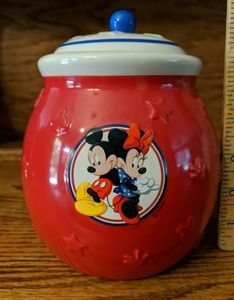 Disney Minnie & Mickey Mouse Ceramic Candy Jar